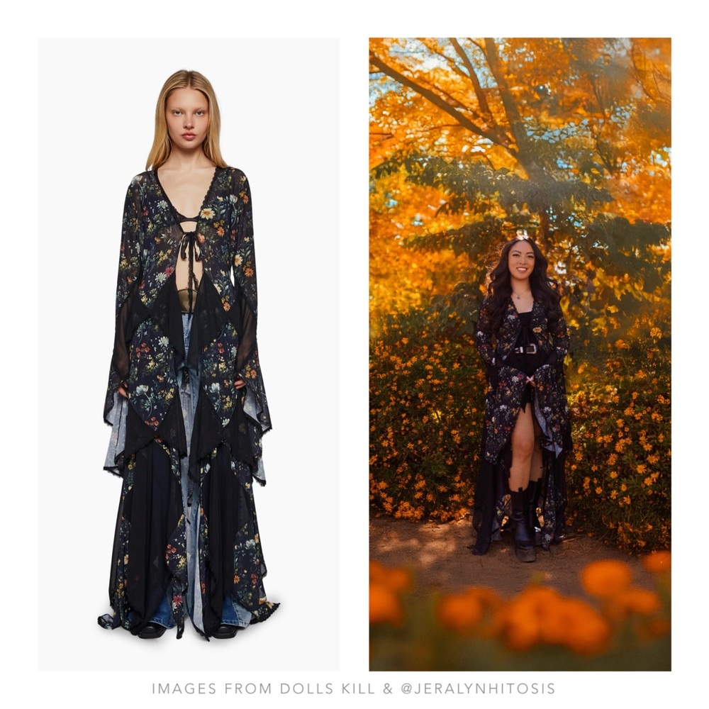 Dolls Kill | Bohemian Woman Floral Duster